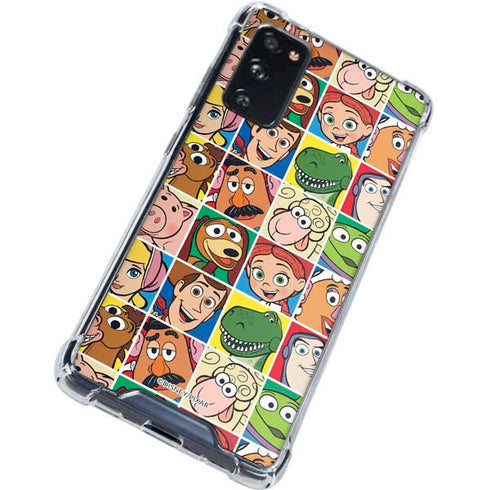 Disney Toy Story Characters Collage faces Galaxy S20 FE Clear Case